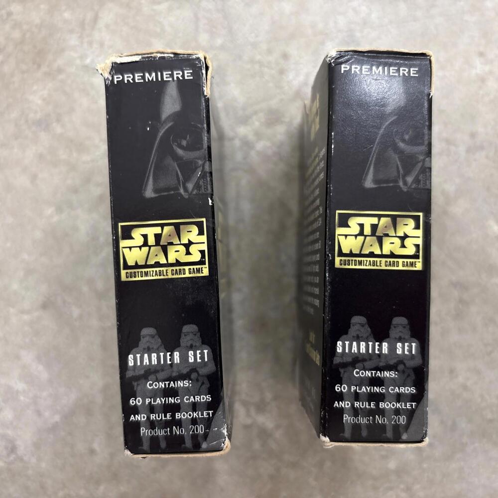 2 Decks Star Wars Premiere Limited Edition 60 Card Starter Set Opened Box 1995 + - Picture 4 of 15